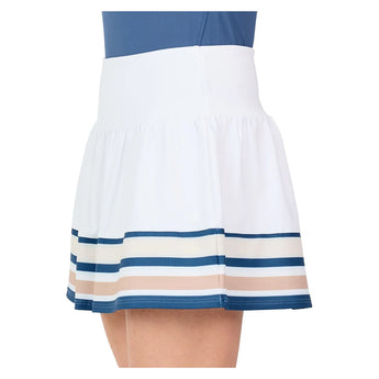 Women's 14 Inch Tennis Skort White, Sofibella, Tennis Express, 2516QUF-WHTH26-3