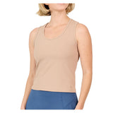 Women's Racerback Tennis Tank Mocha, Sofibella, Mocha, Tennis Express, 2518QUF-MOCH26-MOCHA-1