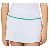 Women's Sleeveless Tennis Top White and Alpine,Apparel,Sofibella,White/Alpine,XS,Tennis Express,2526ALP-WHT