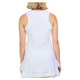 Women's Tennis Tank White,Apparel,Sofibella,,,Tennis Express,2537WST-1