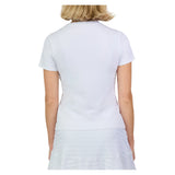 Women's Short Sleeve Tennis Top White,Apparel,Sofibella,,,Tennis Express,2538WST-1webp