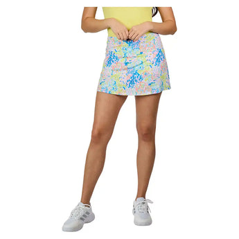 Women's UV Colors 14 Inch Tennis Skort Festive Floral,Apparel,Sofibella,,,Tennis Express,2566-FES-5