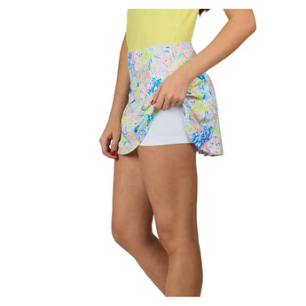 Women's UV Colors 14 Inch Tennis Skort Festive Floral,Apparel,Sofibella,,,Tennis Express,2566-FES-6
