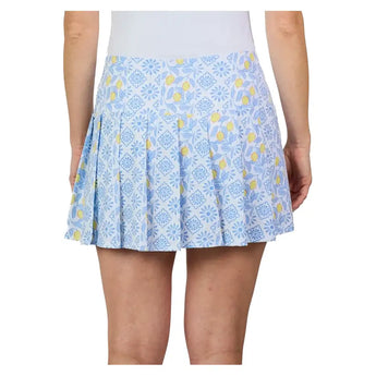 Women's UV Colors 14 Inch Tennis Skort Limoncello,Apparel,Sofibella,,,Tennis Express,2566-LIM-4
