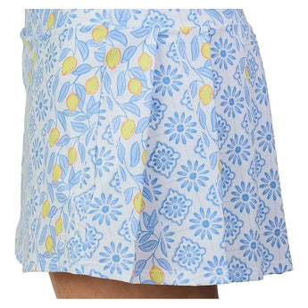 Women's UV Colors 14 Inch Tennis Skort Limoncello,Apparel,Sofibella,,,Tennis Express,2566-LIM-6
