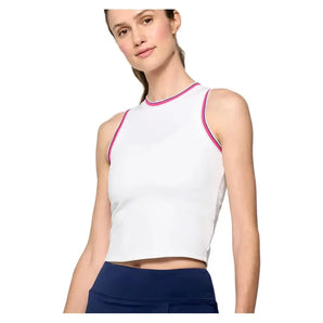 Women's Varsity Tennis Tank White and Multi-Apparel-Lija-25A-1969T1U25_df5939e2-2807-4013-a5fa-e32a76334309-1-[Sku]-Tennis Express