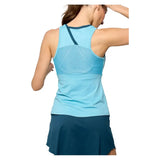 Women's Peek Tennis Tank Tiffany Blue and Peacock-Apparel-Lija-25A-1976T4F25-1-Tennis Express