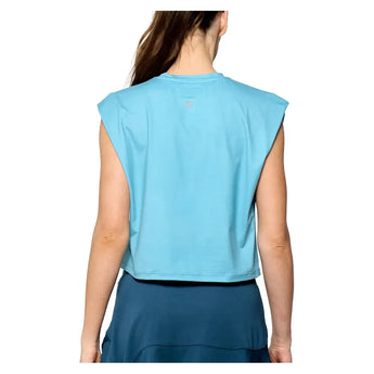 Women's Boxy Tennis Tee Tiffany Blue-Apparel-Lija-25A-1978T4F25-1-Tennis Express