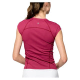 Women's Vision Tennis Tee Burgundy-Apparel-Lija-25A-1982T5H25-1-Tennis Express
