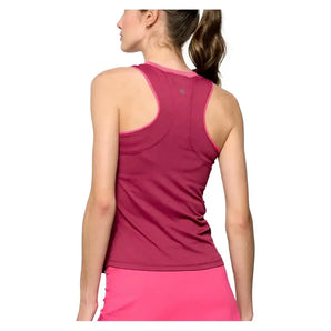 Women's Gracey Tennis Tank Burgundy and Bright Pink-Apparel-Lija-25A-1983T5H25-1-Tennis Express