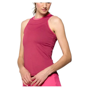 Women's Gracey Tennis Tank Burgundy and Bright Pink-Apparel-Lija-25A-1983T5H25-Tennis Express
