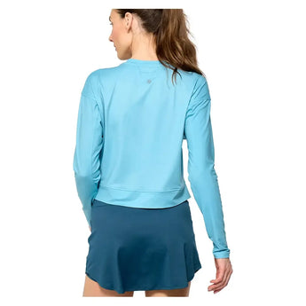 Women's Rally Tennis Top Tiffany Blue-Apparel-Lija-25A-1985T4F25-2-Tennis Express