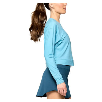 Women's Rally Tennis Top Tiffany Blue-Apparel-Lija-25A-1985T4F25-3-Tennis Express