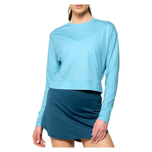 Women's Rally Tennis Top Tiffany Blue-Apparel-Lija-25A-1985T4F25-Tennis Express