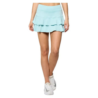 Women's Match 13 Inch Tennis Skort Pastel Blue-Apparel-Lija-25A-4437T4PBF25-Tennis Express