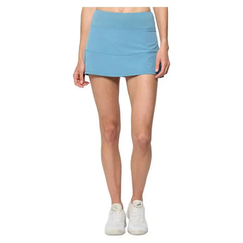 Women's Linear 13 Inch Tennis Skort Dusty Blue-Apparel-Lija-25A-4727T3F25-Tennis Express