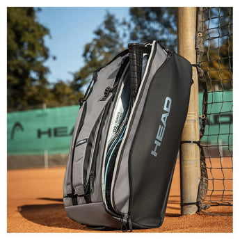 Pro X Tennis Duffle Bag L Black and Dark Grey-Bags-Head-260115BKDG-4-Tennis Express
