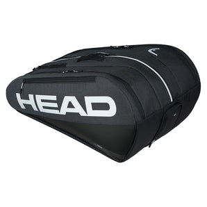 Tour Racquet Bag XL 12 Pack Black and White-Bags-Head-, [current_file_name-Tennis Express