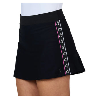 Women's Pinkology 14 Inch Tennis Skort Black-Apparel-Sofibella-2604PIN-BLK-Tennis Express