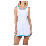 Women's Electric Tennis Dress-Apparel-Sofibella-2607ELB-White-Tennis Express