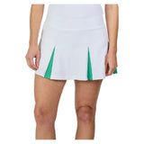Women's 13 Inch Tennis Skort White and Alpine,Apparel,Sofibella,,,Tennis Express,2608ALW-WHT-1