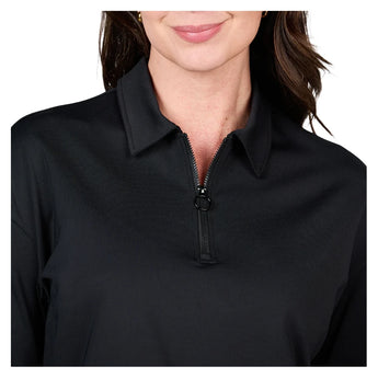 Women's Pullover Tennis Top,Apparel,Sofibella,,,Tennis Express,2612STP-Black1