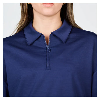 Women's Pullover Tennis Top,Apparel,Sofibella,,,Tennis Express,2612STP-Navy2