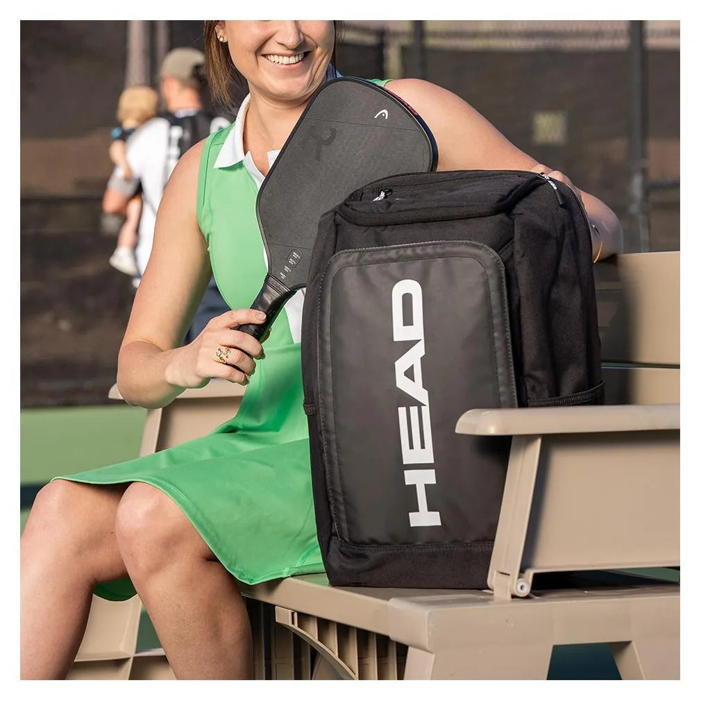 HEAD Pro Pickleball Backpack 26L Black and White – Tennis Express
