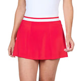 Women's UV 14 Inch High-Waist Tennis Skort-Apparel-Sofibella-2617-Red-702255Tennis Express