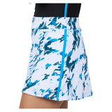 Women's Electric Blue 14 Inch Tennis Skort Crystal Glow-Apparel-Sofibella-2621ELB-CRG-Tennis Express