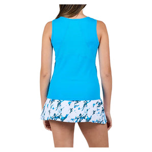 Women's Electric Blue Tennis Tank-Apparel-Sofibella-2635ELB-ELB-1-Tennis Express
