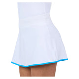 Women's Electric Whites 13 Inch Tennis Skort White and Electric Blue-Apparel-Sofibella-2637ELB-WHT-Tennis Express