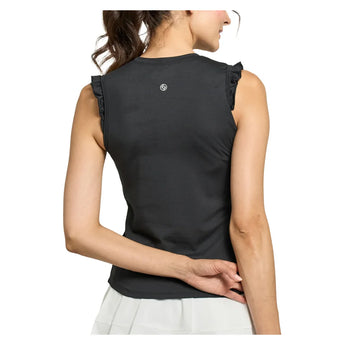 Women's Flight Tennis Tank Black, Lija, Tennis Express, 26A-1006F26-1