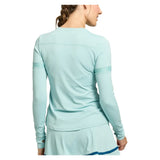 Women's Pacer Long Sleeve Tennis Top Smoky Blue, Lija, Tennis Express, 26A-1587F26-1