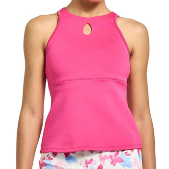 Women's Spin Tennis Tank Fuchsia,Apparel,Lija,Fuchsia,XS,Tennis Express,26A-1987LAF26