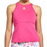Women's Spin Tennis Tank Fuchsia,Apparel,Lija,Fuchsia,XS,Tennis Express,26A-1987LAF26