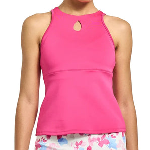 Women's Spin Tennis Tank Fuchsia,Apparel,Lija,Fuchsia,XS,Tennis Express,26A-1987LAF26