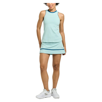 Women's Banded Arena 13 Inch Tennis Skort Smoky Blue and Poseidon, Lija, Tennis Express, 26A-4659F26-3