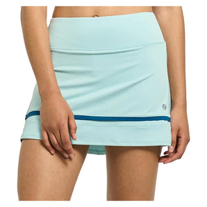 Women's Banded Arena 13 Inch Tennis Skort Smoky Blue and Poseidon, Lija, Smoky Blue/Poseidon, Tennis Express, 26A-4659F26-SMOKY-BLUE-POSEIDON-1