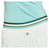 Women's Step 13 Inch Tennis Skort White and Pine Green Multi, Lija, Tennis Express, 26A-4722DSF26-4