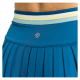Women's Step 13 Inch Tennis Skort Poseidon and Multi, Lija, Tennis Express, 26A-4722MMF26-3