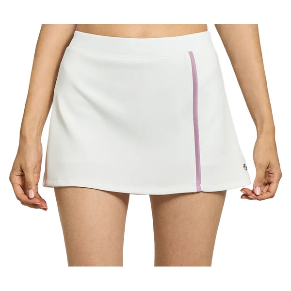 Women's Tracker 13 Inch Tennis Skort White and Lavender, Lija, White/Lavender, Tennis Express, 26A-4761H26-WHITE-LAVENDER-1
