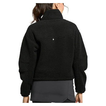 Women's Sherpa Tennis Jacket Black, Lija, Tennis Express, 26A-6578H26-1