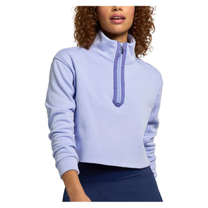 Women's Zip It Up Tennis Pullover Periwinkle-Apparel-Lija-26S-1938T2-Tennis Express