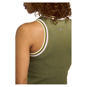 Women's Varsity Tennis Tank Avocado and Multicolor-Apparel-Lija-26S-1969T1-2-Tennis Express