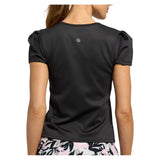 Women's Signet Tennis Tee Black-Apparel-Lija-26S-1975T1-1-Tennis Express