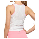 Women's Champiion Tennis Tank White and Sherbet,Apparel,Lija,,,Tennis Express,26S-1998T5-1