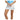 Women's 13 Inch Banded Arena Tennis Skort White and Blue Shores-Apparel-Lija-26S-4659T3-2-Tennis Express