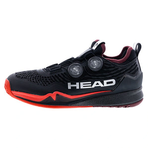 Men's Endure Pro BOA Tennis Shoes Dark Black and Red,Footwear,Head,,,Tennis Express,273006BKRD01copy