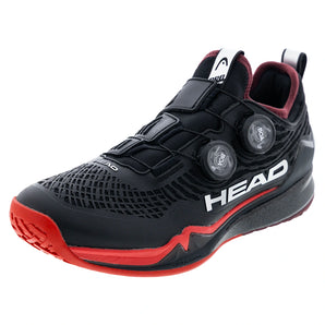 Men's Endure Pro BOA Tennis Shoes Dark Black and Red,Footwear,Head,Black/Red,7,Tennis Express,273006BKRDcopy